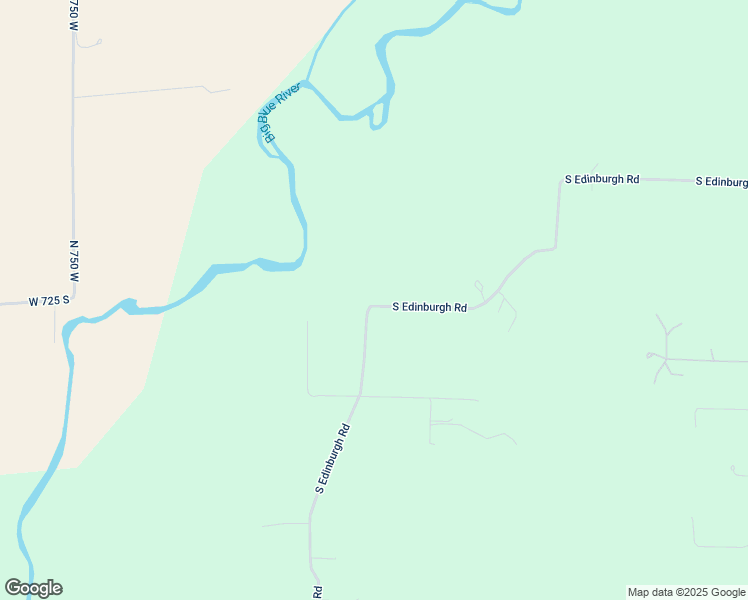 map of restaurants, bars, coffee shops, grocery stores, and more near 7615 South Edinburgh Road in Edinburgh