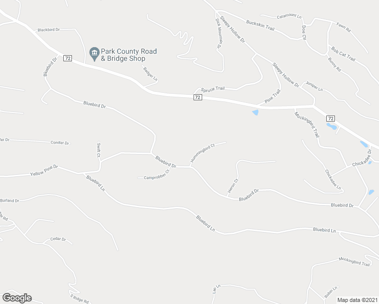 map of restaurants, bars, coffee shops, grocery stores, and more near 21 Hummingbird Court in Bailey