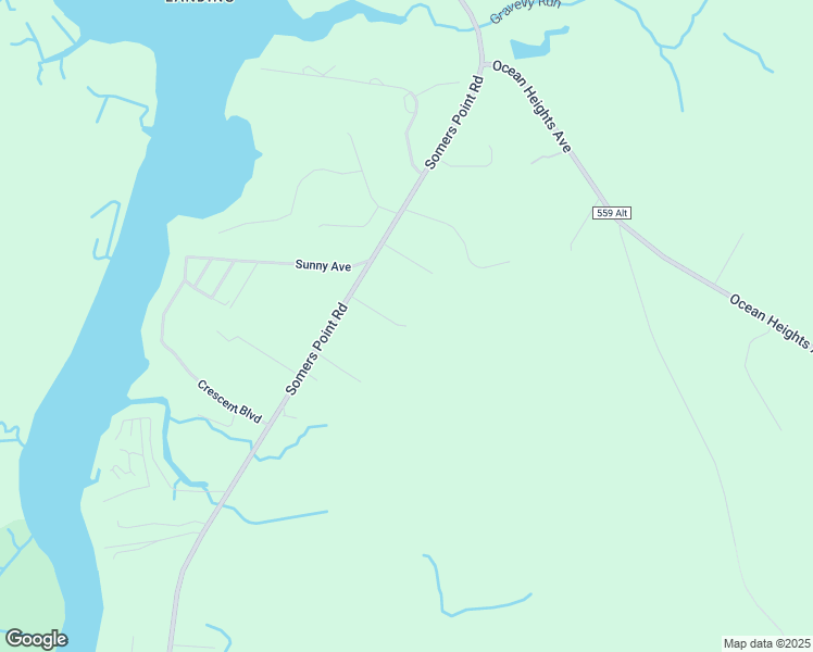 map of restaurants, bars, coffee shops, grocery stores, and more near Ashland Avenue in Hamilton Township
