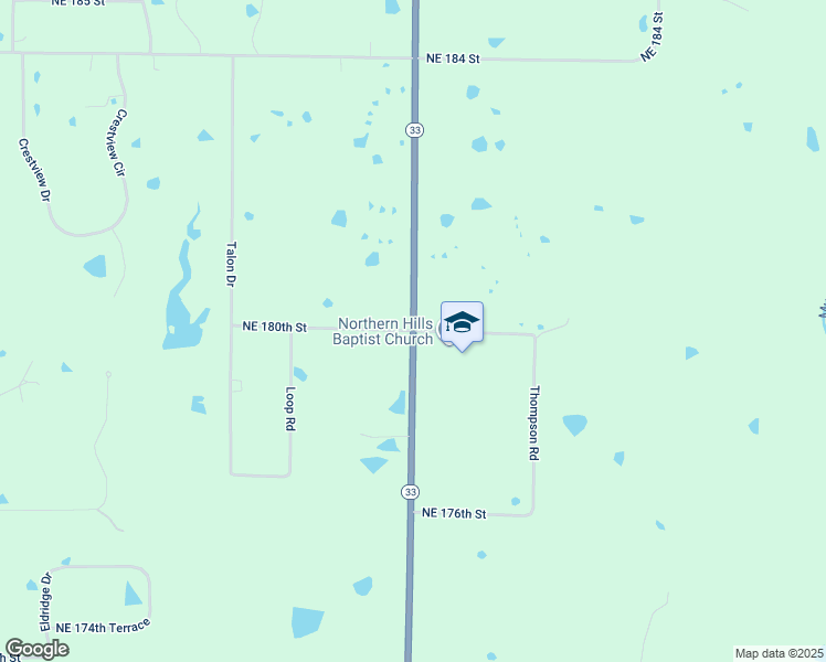 map of restaurants, bars, coffee shops, grocery stores, and more near 17800 Northeast 180th Street in Holt