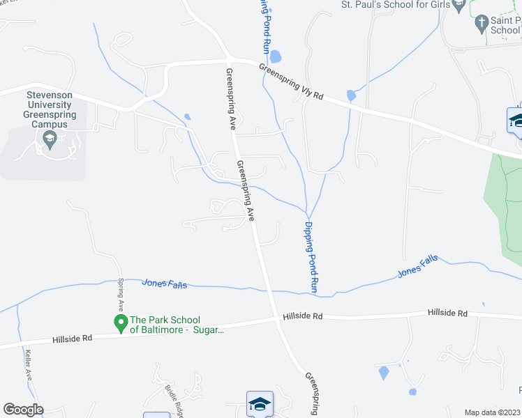 map of restaurants, bars, coffee shops, grocery stores, and more near 10711 Greenspring Avenue in Lutherville-Timonium