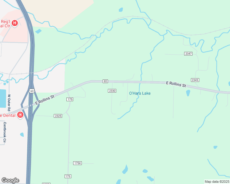 map of restaurants, bars, coffee shops, grocery stores, and more near 1000-1198 175 Xxx in Moberly