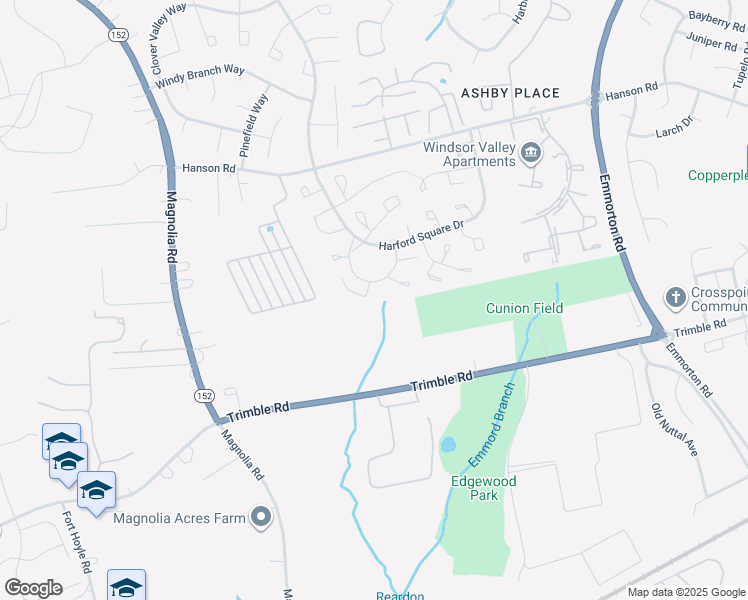 map of restaurants, bars, coffee shops, grocery stores, and more near 1469 Charlestown Dr in Edgewood