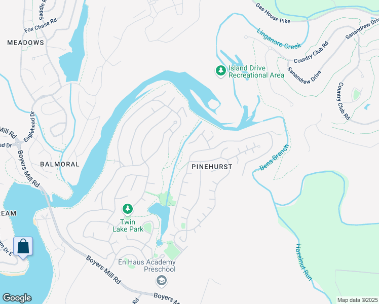 map of restaurants, bars, coffee shops, grocery stores, and more near 6704 Hemlock Point Road in New Market