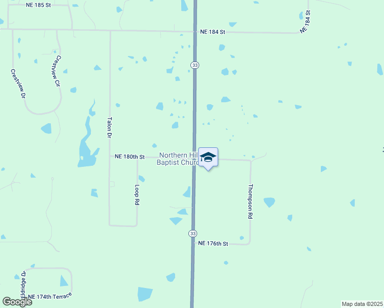 map of restaurants, bars, coffee shops, grocery stores, and more near 17800-17920 Northeast 180th Street in Holt