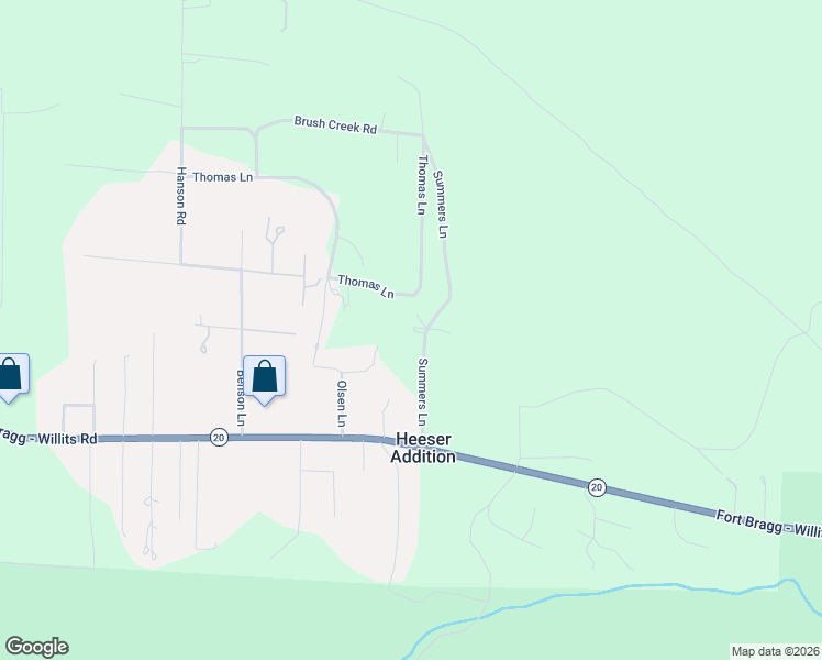 map of restaurants, bars, coffee shops, grocery stores, and more near 19260 Summers Lane in Fort Bragg