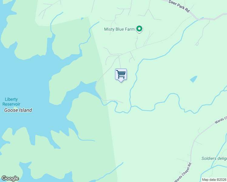 map of restaurants, bars, coffee shops, grocery stores, and more near 1735 Oakland Road in Reisterstown