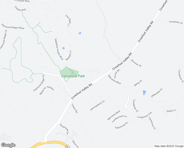 map of restaurants, bars, coffee shops, grocery stores, and more near Cutters Circle in Castle Rock