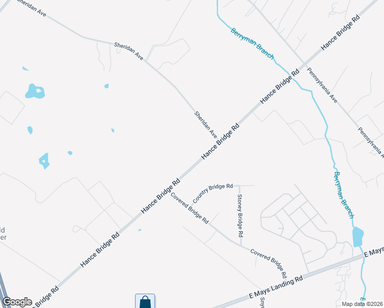 map of restaurants, bars, coffee shops, grocery stores, and more near 1620 Hance Bridge Road in Millville