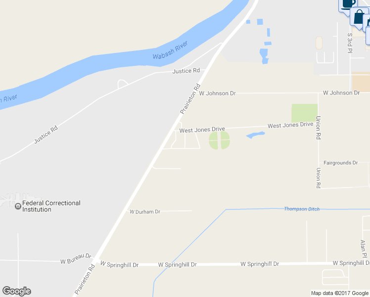 map of restaurants, bars, coffee shops, grocery stores, and more near 1167 West Pine Forest Drive in Terre Haute