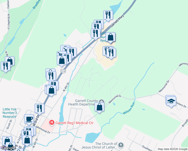 map of restaurants, bars, coffee shops, grocery stores, and more near 10 Sunset Drive in Oakland