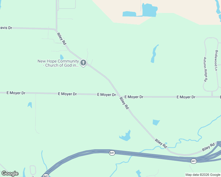 map of restaurants, bars, coffee shops, grocery stores, and more near 3324-3488 East Moyer Drive in Terre Haute