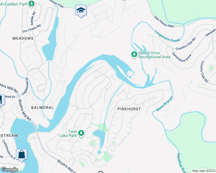 map of restaurants, bars, coffee shops, grocery stores, and more near 10635 Old Barn Court in New Market