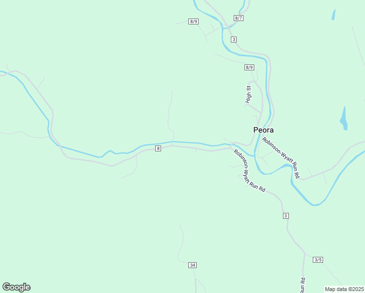 map of restaurants, bars, coffee shops, grocery stores, and more near County Route 8 in Harrison County