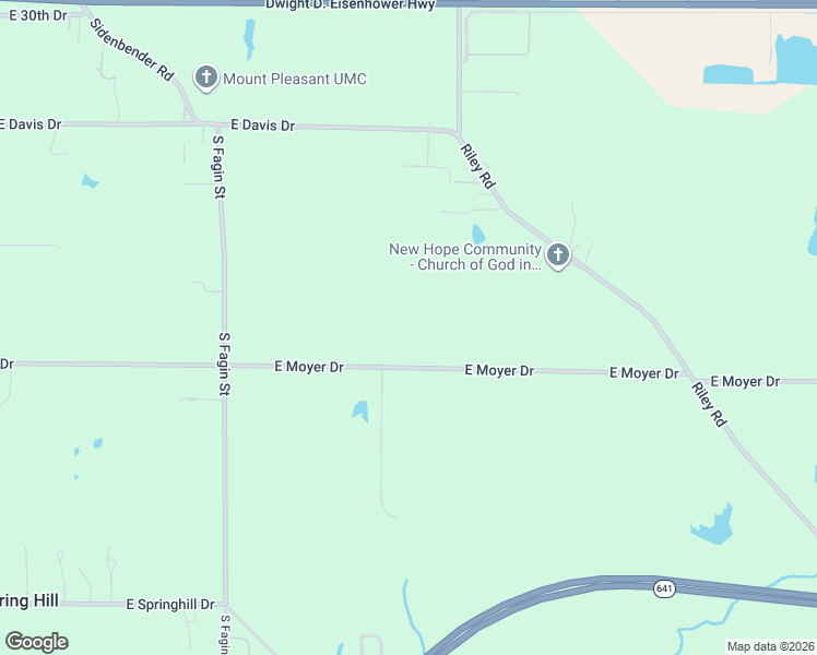 map of restaurants, bars, coffee shops, grocery stores, and more near 3775 East Ashland Drive in Terre Haute