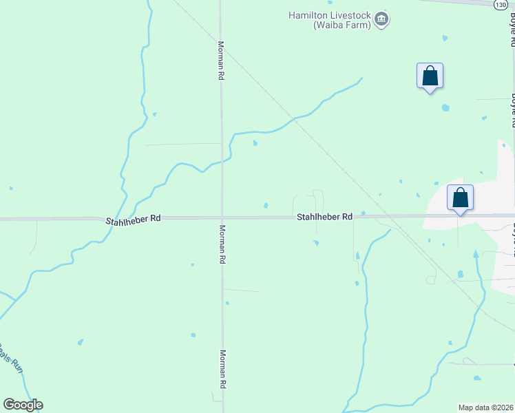 map of restaurants, bars, coffee shops, grocery stores, and more near 2526 Stahlheber Road in Hamilton