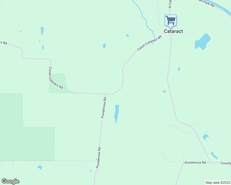 map of restaurants, bars, coffee shops, grocery stores, and more near County Road 900 North in Owen County