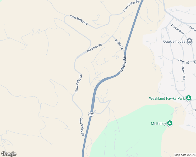 map of restaurants, bars, coffee shops, grocery stores, and more near 260 Bailey Drive in Bailey