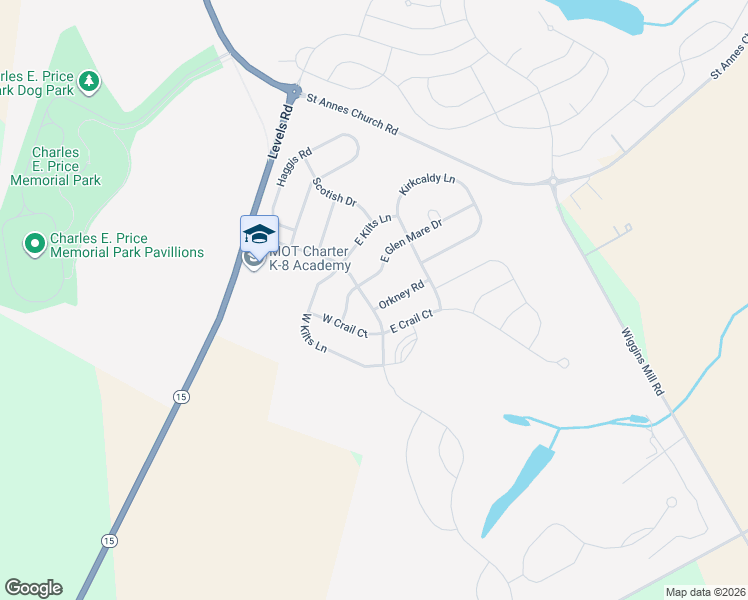 map of restaurants, bars, coffee shops, grocery stores, and more near 405 Orkney Road in Middletown