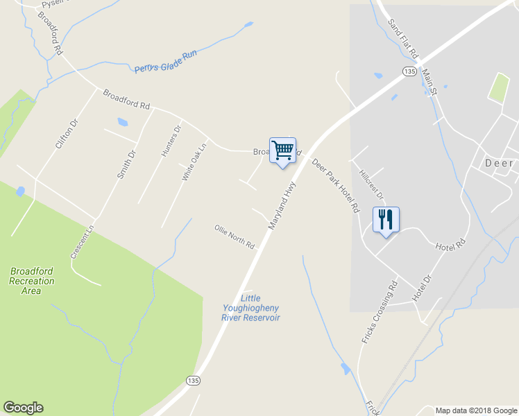 map of restaurants, bars, coffee shops, grocery stores, and more near 52 Homewood Drive in Oakland