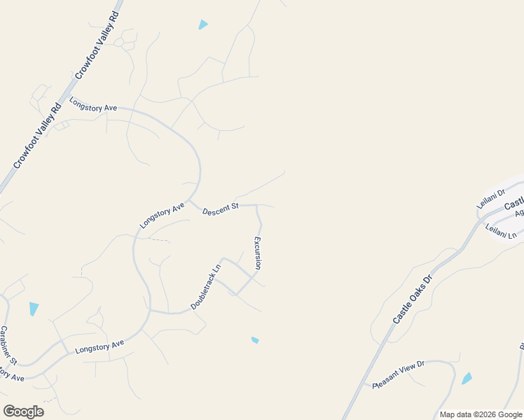 map of restaurants, bars, coffee shops, grocery stores, and more near 3970 Descent Street in Castle Rock