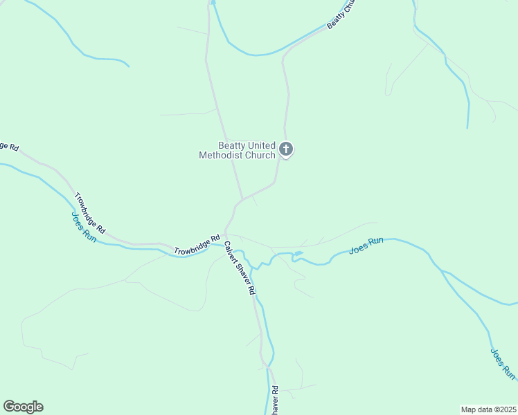 map of restaurants, bars, coffee shops, grocery stores, and more near 162 Beatty Church Road in Terra Alta