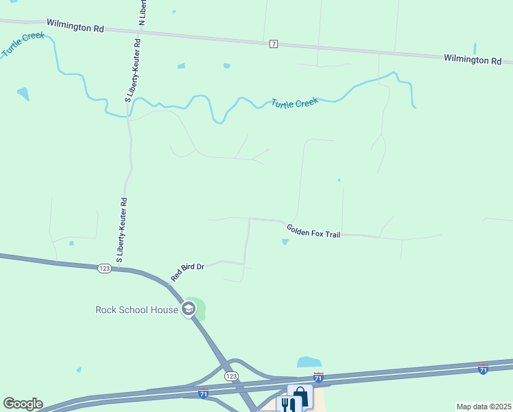 map of restaurants, bars, coffee shops, grocery stores, and more near 2950 Golden Fox Trail in Lebanon