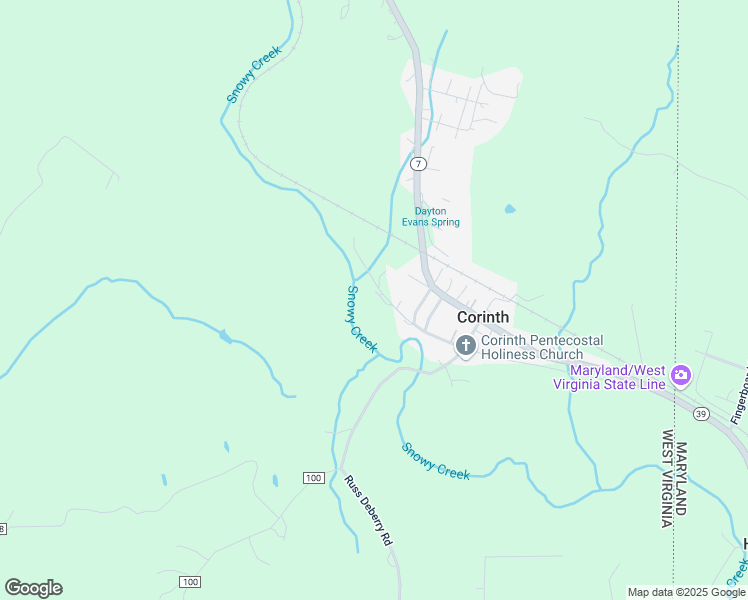 map of restaurants, bars, coffee shops, grocery stores, and more near 129 Old Grade Road in Terra Alta