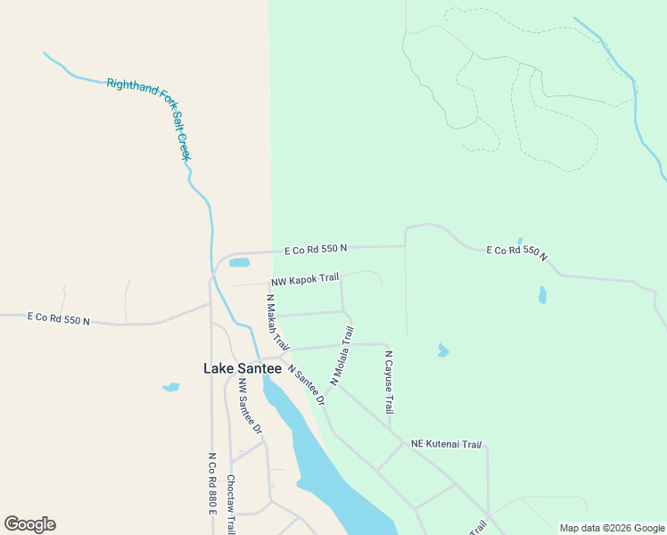 map of restaurants, bars, coffee shops, grocery stores, and more near 1638 Northwest Kapok Trail in Greensburg