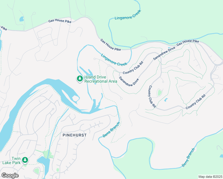 map of restaurants, bars, coffee shops, grocery stores, and more near 6955 Country Club Terrace in New Market