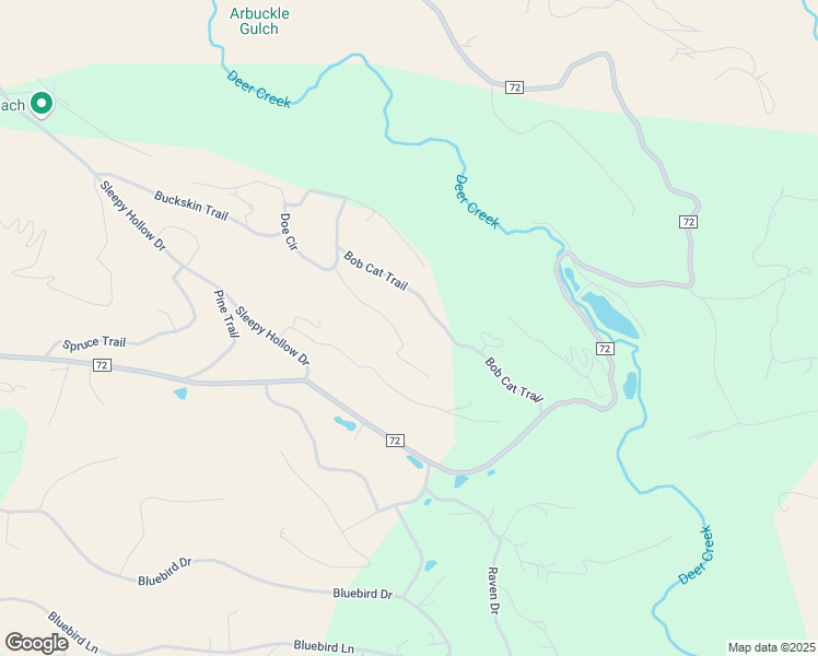 map of restaurants, bars, coffee shops, grocery stores, and more near 154 Bunny Road in Bailey