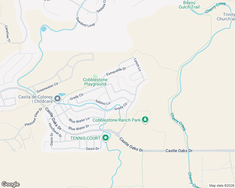 map of restaurants, bars, coffee shops, grocery stores, and more near 8118 Grady Circle in Castle Rock