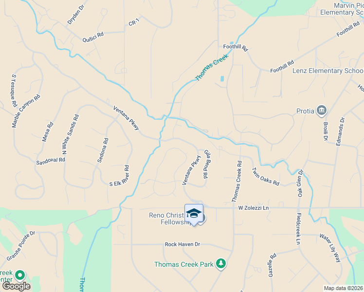 map of restaurants, bars, coffee shops, grocery stores, and more near 5011 West Albuquerque Road in Reno