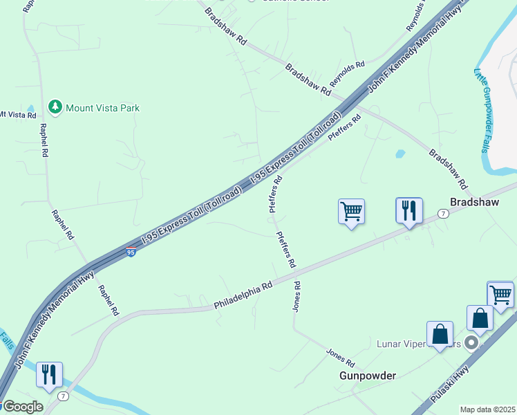 map of restaurants, bars, coffee shops, grocery stores, and more near 10844 Pfeffers Road in Kingsville