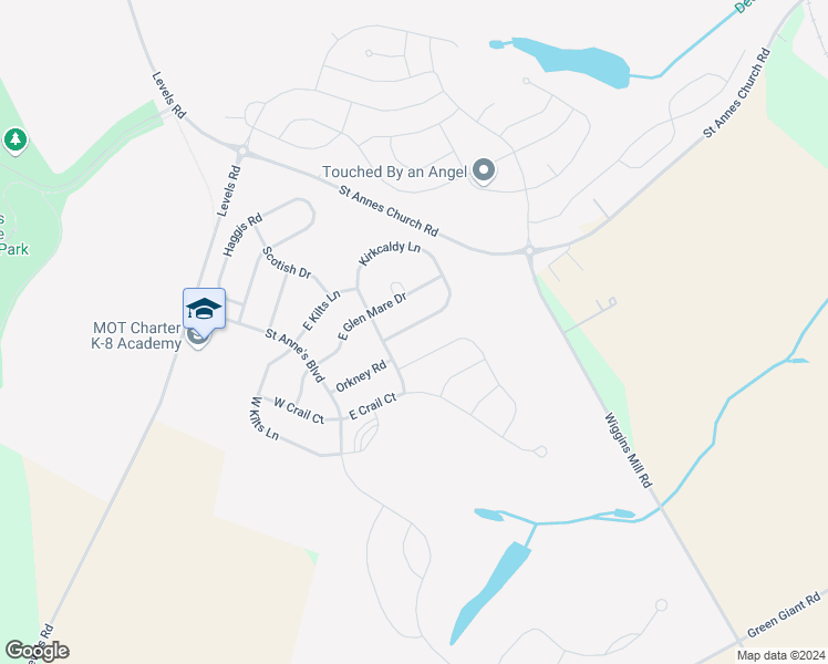 map of restaurants, bars, coffee shops, grocery stores, and more near 69 Kirkcaldy Lane in Middletown