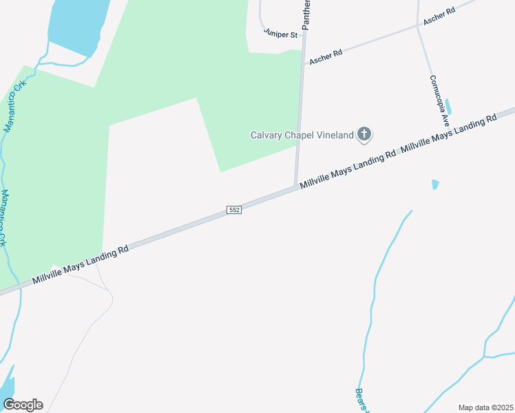 map of restaurants, bars, coffee shops, grocery stores, and more near 4225 Mays Landing Road in Vineland