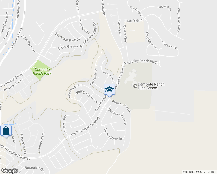map of restaurants, bars, coffee shops, grocery stores, and more near 10545 Fort Morgan Way in Reno