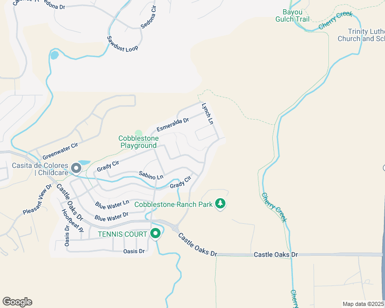 map of restaurants, bars, coffee shops, grocery stores, and more near 8171 Grady Circle in Castle Rock