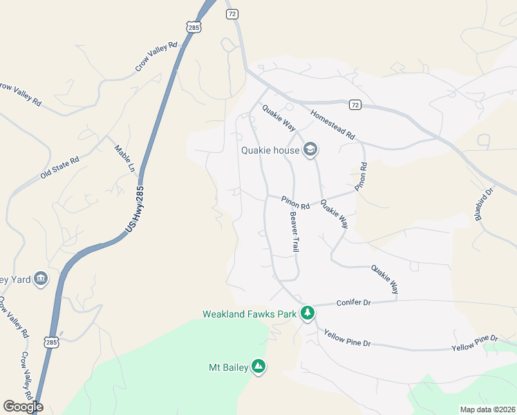 map of restaurants, bars, coffee shops, grocery stores, and more near 486 Burland Drive in Bailey