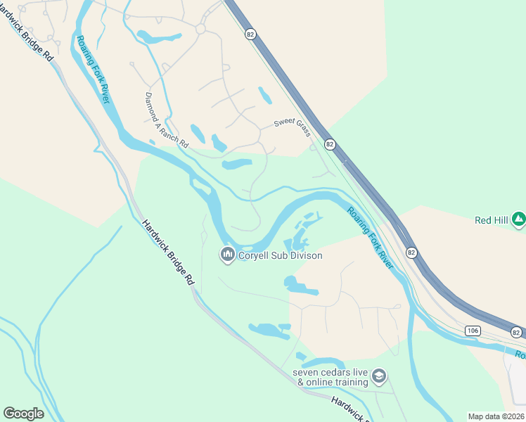 map of restaurants, bars, coffee shops, grocery stores, and more near 59-63 River's Bend in Carbondale