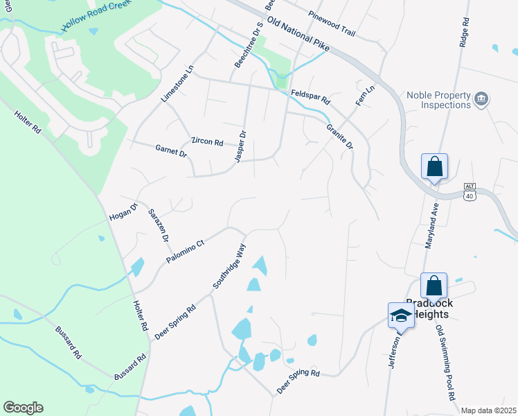 map of restaurants, bars, coffee shops, grocery stores, and more near 4257 Briarwood Ct in Middletown