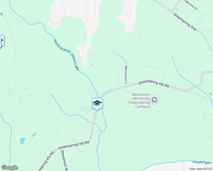 map of restaurants, bars, coffee shops, grocery stores, and more near 1738 Greenspring Valley Road in Baltimore County