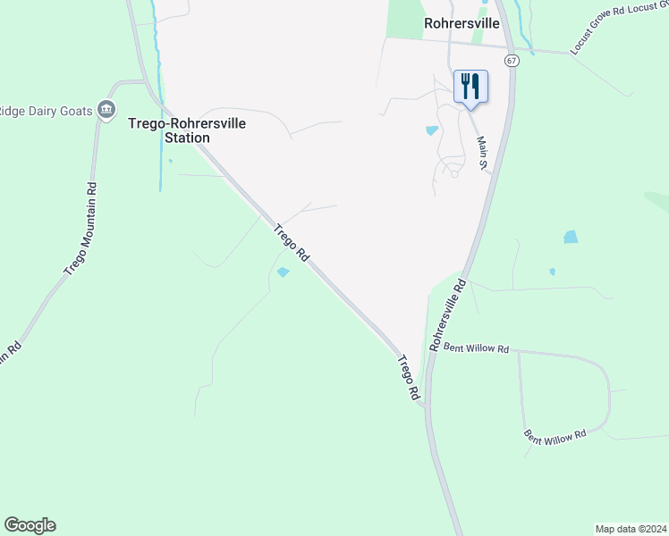 map of restaurants, bars, coffee shops, grocery stores, and more near 4003 Trego Road in Keedysville