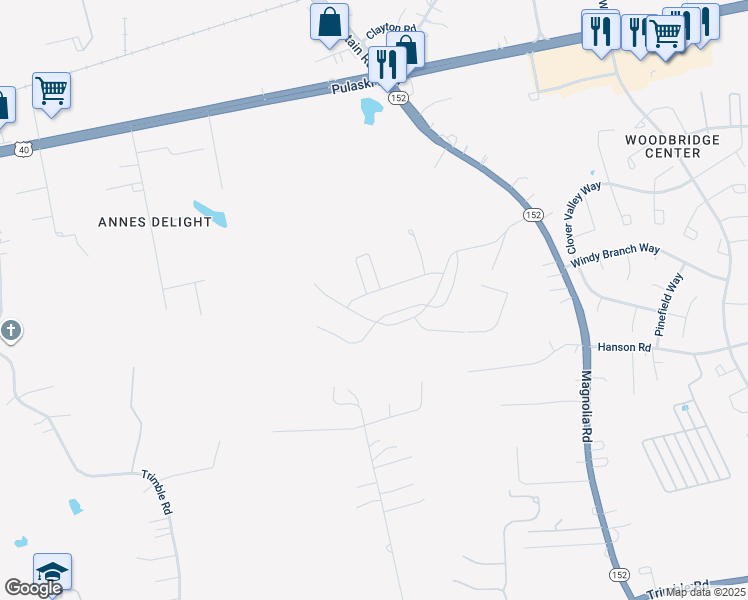 map of restaurants, bars, coffee shops, grocery stores, and more near 1007 Bunch Berry Drive in Joppatowne