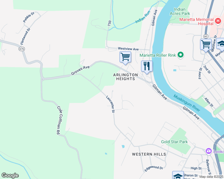 map of restaurants, bars, coffee shops, grocery stores, and more near 112 Sunnyhill Drive in Marietta