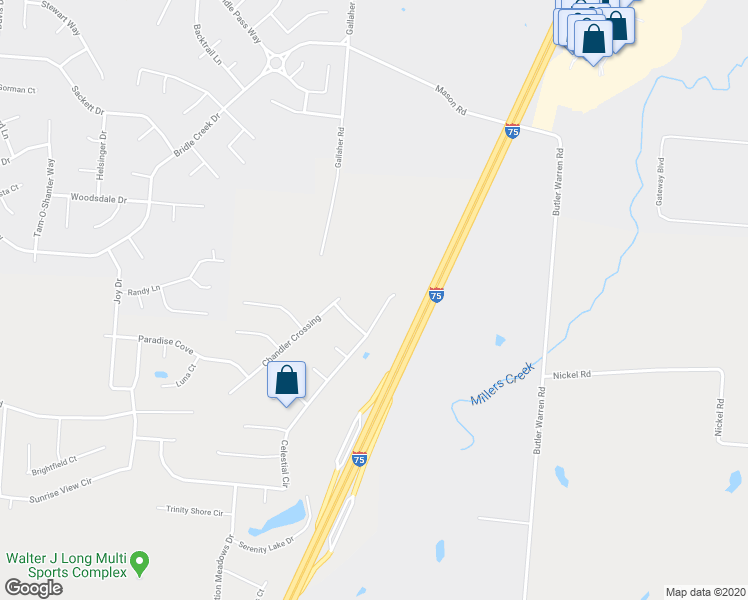 map of restaurants, bars, coffee shops, grocery stores, and more near 8392 Celestial Circle in Middletown