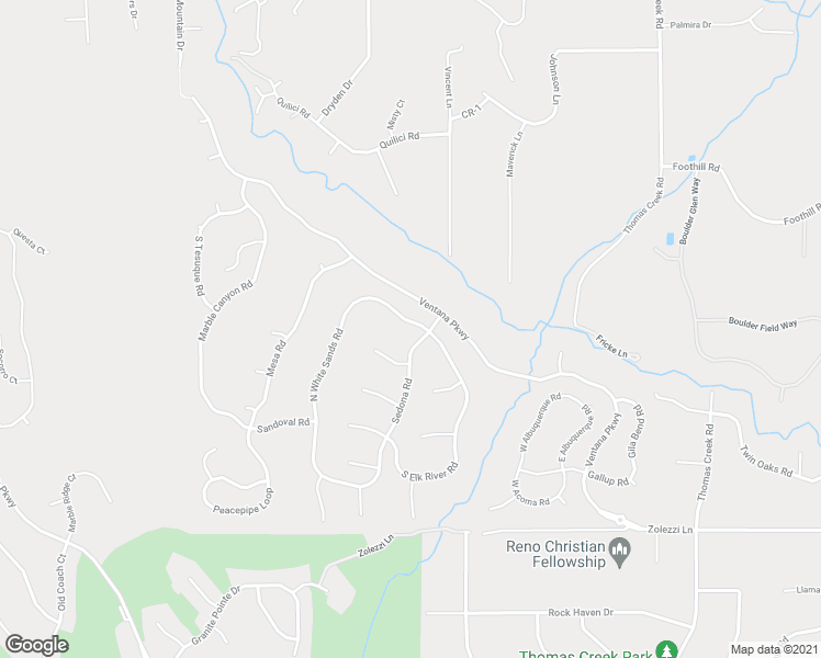 map of restaurants, bars, coffee shops, grocery stores, and more near 5997 North White Sands Road in Reno