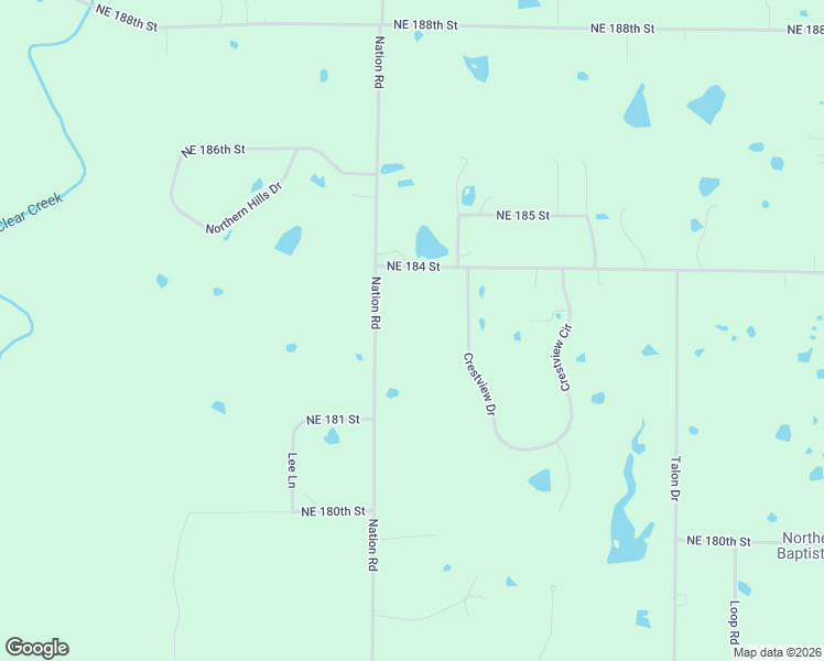 map of restaurants, bars, coffee shops, grocery stores, and more near 18309 Nation Road in Holt