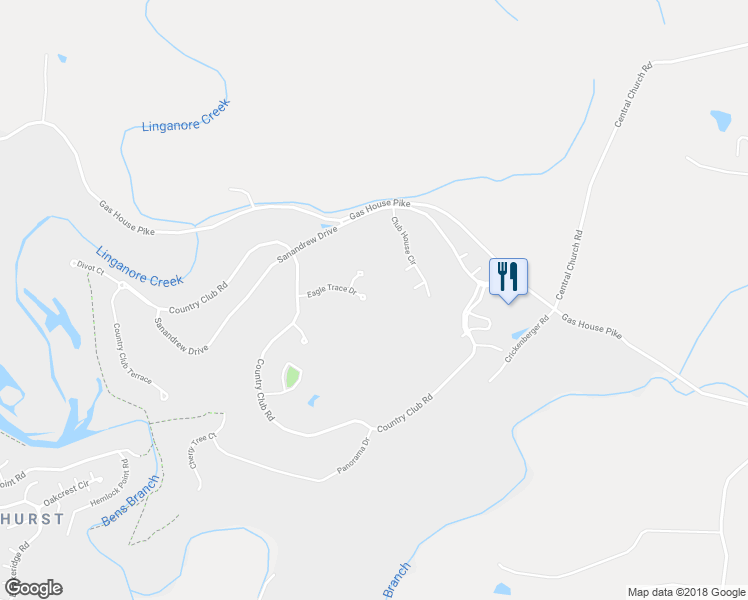 map of restaurants, bars, coffee shops, grocery stores, and more near 11120 Eagle Trace Court in New Market