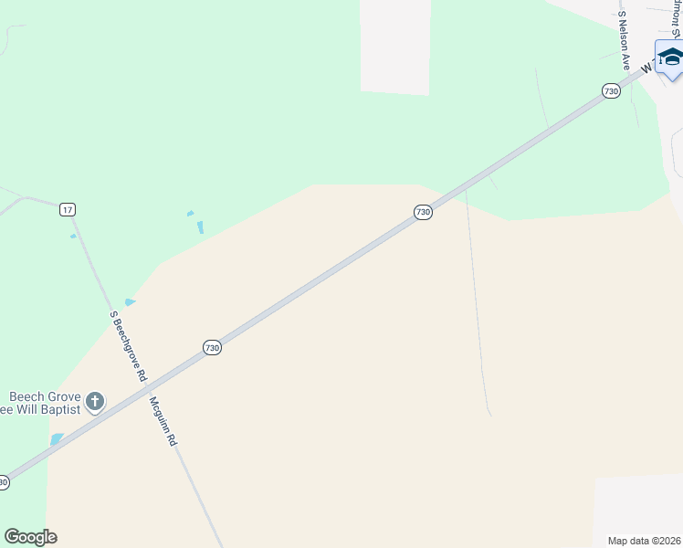 map of restaurants, bars, coffee shops, grocery stores, and more near 2357 Ohio 730 in Wilmington